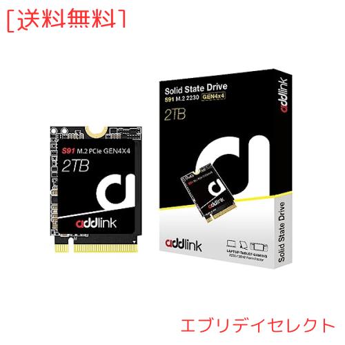 Addlink 台湾製 S91 2TB 2230 M.2 SSD NVMe PCIe Gen4x4 3D NAND 内蔵SSD Steam Deck/ASUS ROG Ally対応 - 内蔵SSD速度最高5000 MB/秒 -