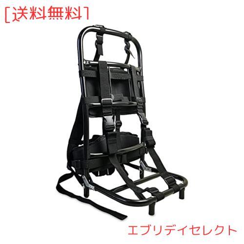 [PAKESI] キャリー 背負子 登山用 アルミ合金 ポータブル 折りたたみ式 耐荷重60KG 頑丈 バックパック外枠 釣り/キャンプ/アウトドア ブの通販は