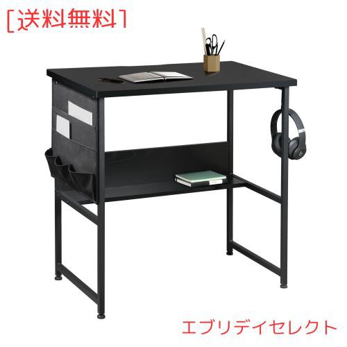 YeTom 机 pcデスク ミニデスク コンパクトデスク ラック付きデスク パソコンデスク つくえ 幅60cm×奥行45cm 収納袋付き 勉強机 デスク の通販は