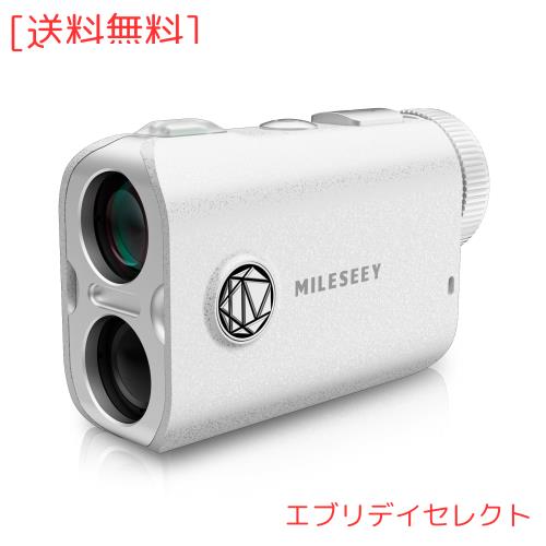 MiLESEEY ゴルフ レーザー距離計 【IP65防水/手のひらサイズ/超速0.1S測定】 PF1 超小型 1000yd対応 高透過率 7.5°視野角 6倍望遠 高低