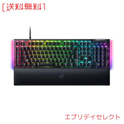Razer レイザー BlackWidow V4 JP Yellow Switch 6個の専用マクロキーとメディアキーにより高度なコマンドやショートカットが設定可能な