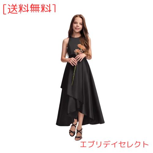 [Ｋａｙｉｙａｓｕ] 子供ドレス ピアノ発表会 女の子 ロングドレス フォーマル ワンピース サテン ノースリーブ 上質なドレス パーティーの通販は 6,544円