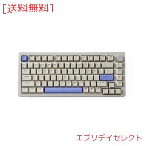 DrunkDeer A75 ラピッドトリガー メカニカルキーボード 82キー 磁気スイッチ RGB ゲーム用 ノブ付き ゴースト防止 コンパクト こぼれにくの通販は