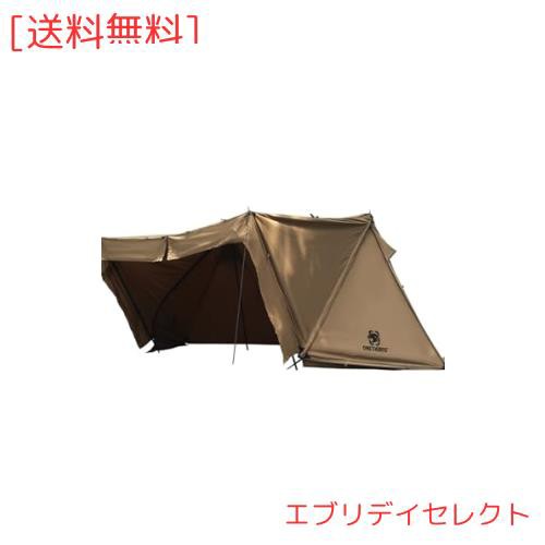 OneTigris ROC SHIELD パップテント TC軍幕 2人用 変形自在なタープテント 全面フルクローズ可 ポール付属 煙突穴付き 焚き火可能 防カビの通販は