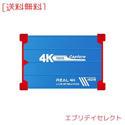 TreasLin 真の4K録画 USB3.0キャプチャーボード ゲームキャプチャーボード4K60FPS入力 4K60FPSパススルー 4K30FPS録画と配信 ゲーム実況