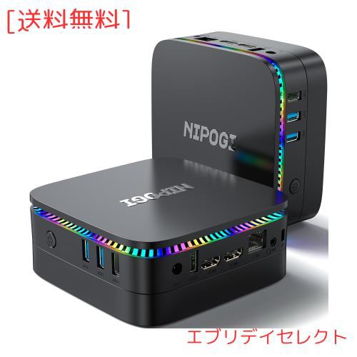 ミニpc n100 mini pc2023新版 カクカク感しない最大3.4GHz 16gb 512gb M.2 NVME SSDミニパソコン2TB拡大可能4C 4T小型pc 4K 静音 高速熱