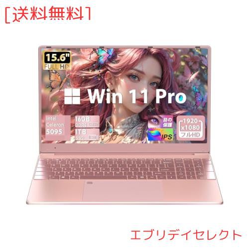 ノートパソコン【Win 11搭載/MS Office 2019】15.6インチ大型FHD IPS画面 高速Celeron N5095 最大2.９Ghz DDR4 16G 1920×1080FHD USB3.0