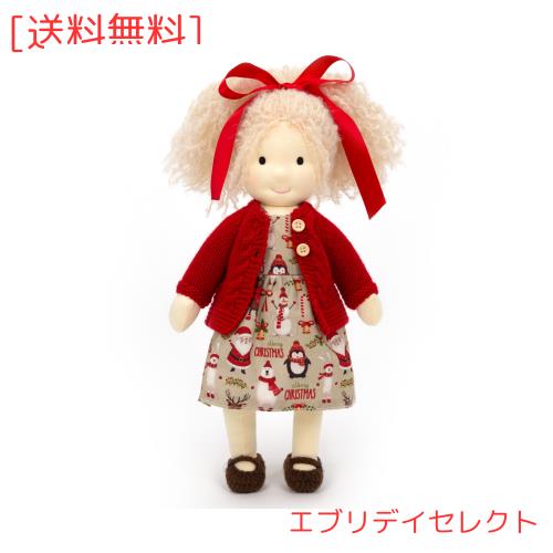 BlissfulPixie ウォルドルフ人形 手作り人形 Waldorf Doll - Gabriella 30cm 柔らかい 女の子 かわいい ぬいぐるみ 子供たちに最適な人形