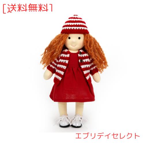 BlissfulPixie ウォルドルフ人形 手作り人形 Waldorf Doll - Quinn 30cm 柔らかい 女の子 かわいい ぬいぐるみ 子供たちに最適な人形