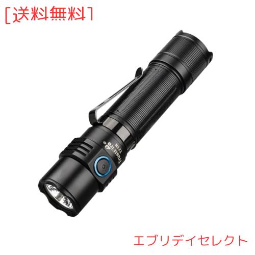 TrustFire 懐中電灯 LED フラッシュライト 超高輝度ハンディライト 軍用 2600ルーメン タクティカル USB充電式 5種モード IPX8防水 残量