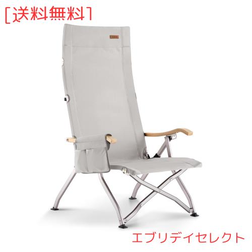 【ロースタイル】 ICECO 4段階リクライニング式 ハイバックチェア 【10年品質保証・耐荷重265KG・1600D座面・A7075アルミ合金フレーム・の通販は