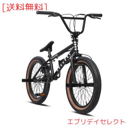 AVASTA BucchusBMX 自転車 20インチ フリースタイルBMXバイク スチール製ジャイロ機構つきペグ付属 初心者に最適 高炭素鋼フレーム 前後U