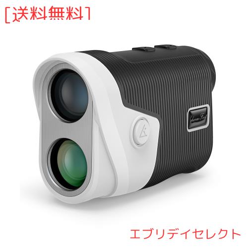 Charm Foot ゴルフレーザー距離計 超軽量 1200yd対応 距離計測器 ゴルフ 距離計 高透過レンズ 6倍率光学望遠 高低差測定ON/OFF スロープ