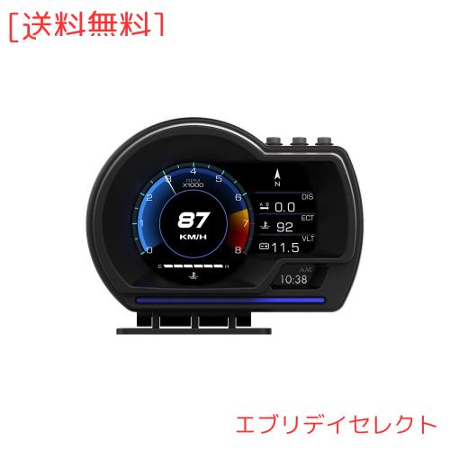車のヘッドアップディスプレイ、OBDマルチメーター、OBD + GPS、デュアルシステム表示速度、時間、水温、タービン圧力など、自由な切り替