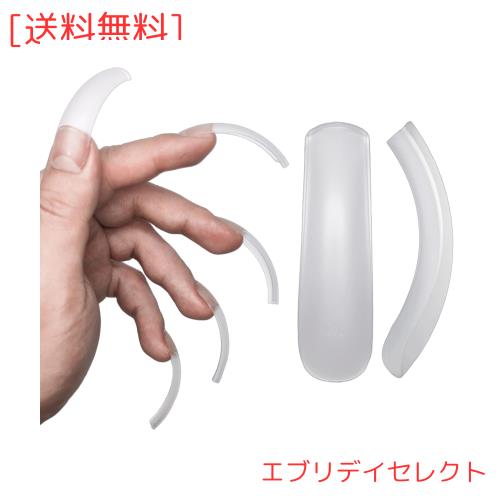 NOVO OVO ネイルチップ、カーブフルカバージェル x プレスオンネイル