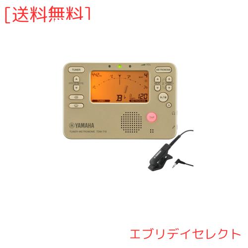 ヤマハ YAMAHA チューナーメトロノーム ゴールド TDM-710GL チューナー専用マイクロフォン ブラックTM-40BK セット TDM-710GLM チューナ