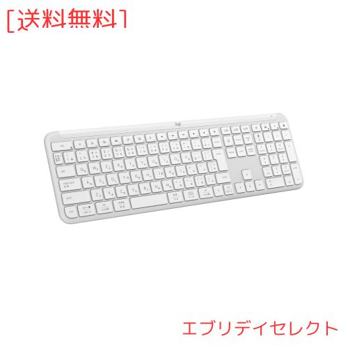 ロジクール SIGNATURE SLIM ワイヤレス キーボード K950OW 薄型 静かなタイピング Bluetooth Logi Bolt ワイヤレスキーボード テンキー