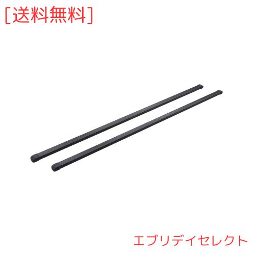 カーメイト(CARMATE) ルーフキャリア inno ベースバー スクエア 107cm ダブルキャップモデル INB107BK