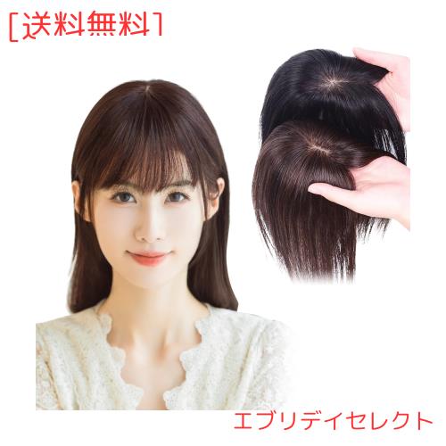 HIYE 部分ウィッグ 100%人毛 総手植え ウィッグ 頭頂部 レディース 人工頭皮 医療用 ヘアピース プリシラ ウィッグ 白髪隠し 薄毛隠し 円