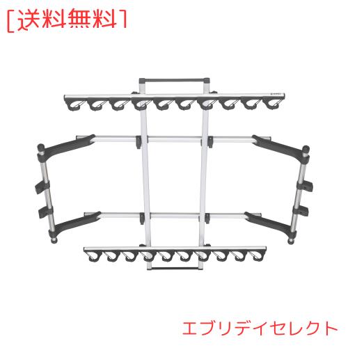 カーメイト(CARMATE) INNO ロッドホルダー Jフック 10 釣り竿 車載 ホルダー シンプルなJフック 10本積み IF15