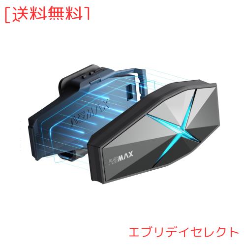 ASMAX F1 バイク インカム 10人同時メッシュ通信可能 Bluetooth5.3 日本語音声制御 他社のバイク用インカムと接続可能 音楽ながら通話 デ