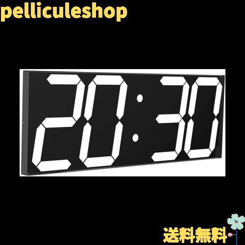 Soulitemデジタル時計 led 文字大きく見やすい 大型 壁掛け 時計 卓上 ...