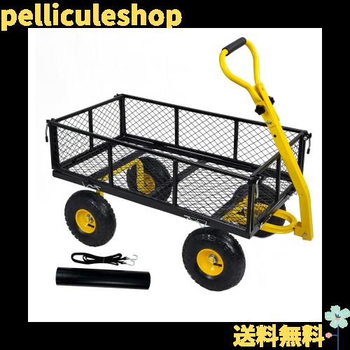 Lomive 多機能折り畳みガーデンカートカゴ台車 アウトドア用運搬
