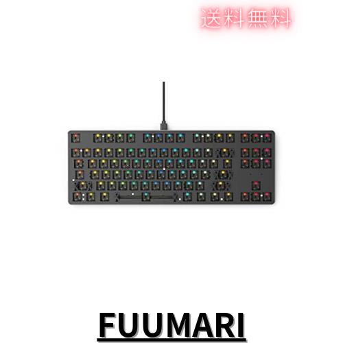 Glorious グロリアス GMMK1 キーボード 有線 コンパクト 60% LEDバックライト付き 英語配列 光る RGB ゲーミングキ : Glorious グロリアス GMMK1 ゲーミングキーボード 100% フルサイズ ベアボーンズ ホットスワップ対応  RGB タイプc USB カスタム DYI キーボード 有線 mechanical keyboard gaming (104キー) 国内正規品 :