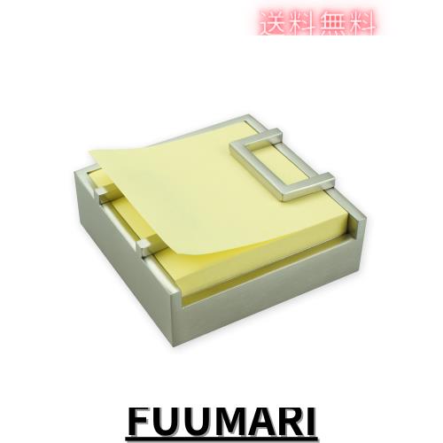 米国ArtsOnDeskモダンアート ポップアップノートディスペンサー st210 ステンレス製 サテン仕上げ -付箋強粘着メモ パッド ホルダーオフ