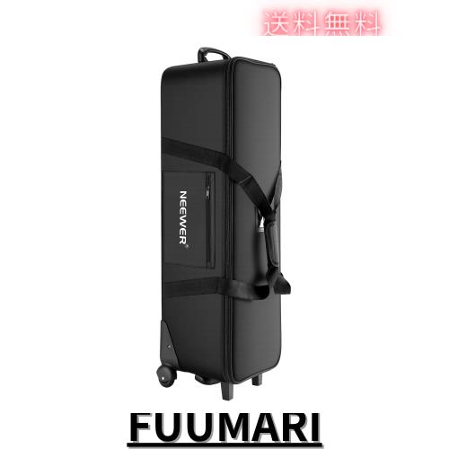 Neewer 写真スタジオ機器ケース ローリングバッグ 102x30x30cm トロリーキャリングケース ライトスタンド、三脚、ライト、傘などに適用