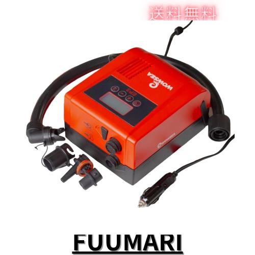 WOWSEA 電動エアーポンプ 12V 空気入れ＆空気抜き 両対応 インフレータブルSUP用 電動空気入れ 20psiまで 自動停止機能搭載