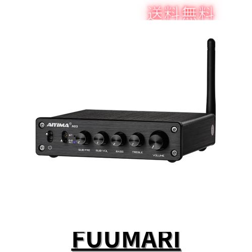 AIYIMA A03 TPA3116サブウーファーBluetoothアンプHiFi TPA3116D2 2.1チャンネルデジタルオーディオアンプ50W * 2 + 100W DC12-24V