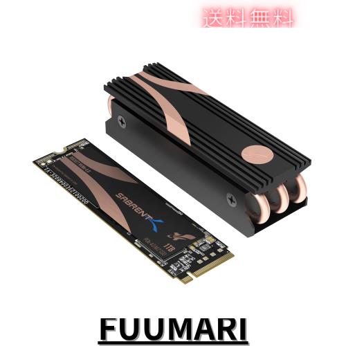 SABRENT SSD 1TB、PS5に対応、M.2 PS5ヒートシンク付 M.2 SSD 1TB PCIe 4.0 M.2 SSD NVMe 1TB、Gen4 M.2 2280、内蔵SSD速度最大5500MB/秒の通販は