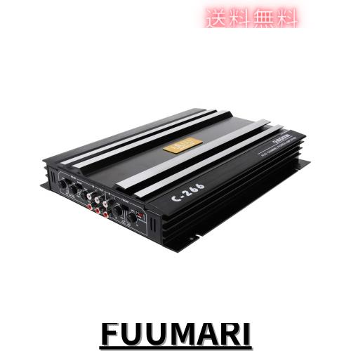 VORCOOL オーディオアンプ カーアンプ 5800 w C-266ステレオ4 ohm音響4チャンネルアルミニウムアンプ 自動車用