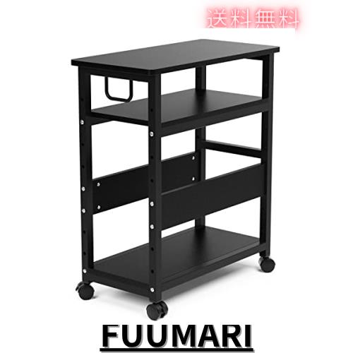 DEWEL パソコンワゴン PCワゴン CPUワゴン プリンターワゴン サイドワゴン キャスター付き 取っ手付き PC本体収納 デスクサイド収納3段 の通販は 9,976円