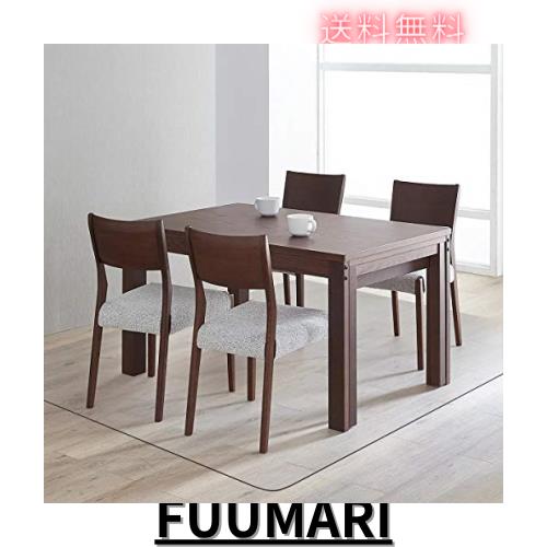 ダイニングマット クリア PVC 180X180cm 特大サイズ 超大判 厚さ1.5mm クリアマット テーブルマット 透明マット ソフト 撥水 おしゃれ 汚