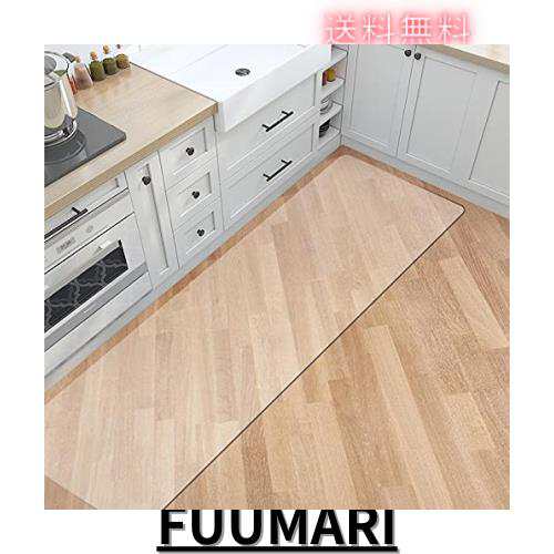 キッチンマット クリア PVC製 60×240cm 2021年のアップグレード 透明マット 台所マット厚さ1.5mm 大判 撥水 汚れ防止 床暖房対応 滑り止の通販は