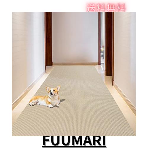 YOXU 廊下マット 廊下敷き 厚さ4mm 滑り止めマット 床保護 キズ防止 カーペット 騒音対策 スレない 素足 水で洗える タイルマット (ベーの通販は 5,273円