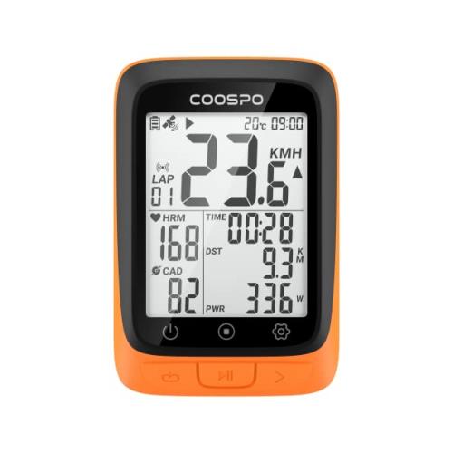 COOSPO サイクルコンピュータ GPS サイコン サイクリングコンピュータ 無線 ワイヤレス 自転車スピードメーター バッテリー内臓 Bluetoot