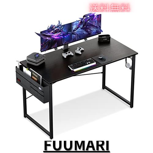 KKL ゲーミングデスク パソコンデスク 収納袋付き 幅120×奥行55cm 机 pcデスク 勉強机 フック付き ?子 ワークデスク オフィスデスク des 13,533円