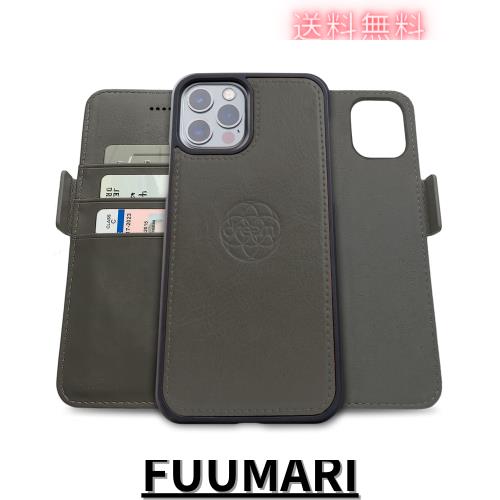 Dreem フィボナッチ（Fibonacci）2イン1 財布型ケース Apple iPhone 13 Pro Max用 - 高級ヴィーガンレザー製 マグネット着脱式 耐衝撃 携