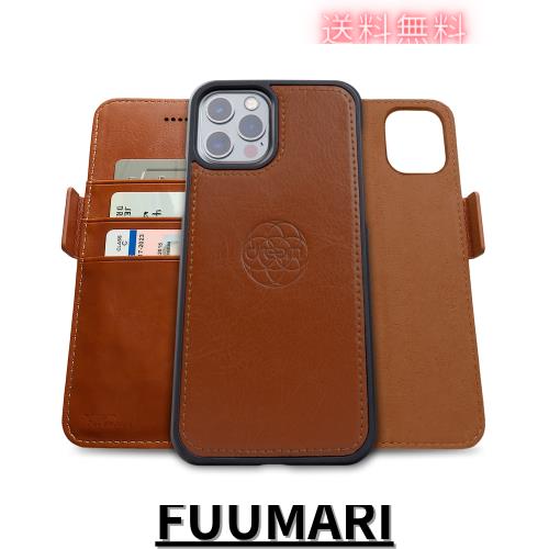 Dreem フィボナッチ（Fibonacci）2イン1 財布型ケース Apple iPhone 13 Pro用 - 高級ビーガンレザー製 マグネット着脱式 耐衝撃 携帯電話
