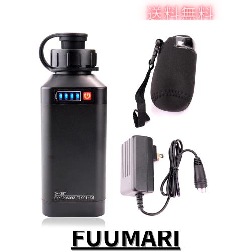 DNYO ダイワ シマノ 電動リール用 互換 スーパーリチウム バッテリー 電量残量機能付き LED SOSライト付き (3500mAh)