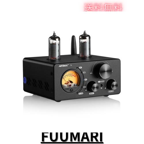 AIYIMA T9 Bluetooth 5.0 100W*2チューブアンプ 2.0チャンネル 真空管 USB DACステレオHiFiホームオーディオデジタルアンプ RCA/COA/Opt/