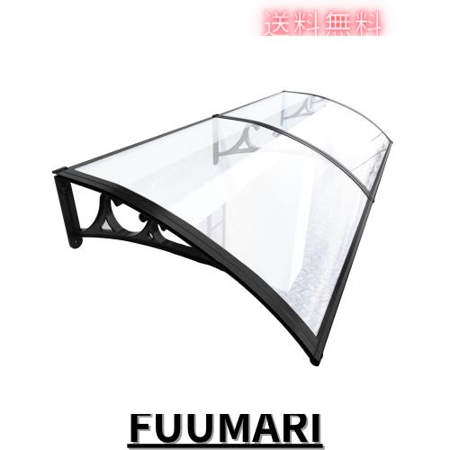 Bunny Ears ひさし屋根 後付け, 玄関 雨よけ 庇 アルミブラケット付き 60x200cm ポリカーボネート ベランダ 遮光 屋根庇，テラス屋根 住の通販は 15,539円