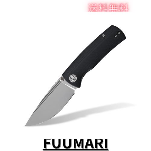 Petrified fish PFP01X 折りたたみナイフ2.99インチ14C28NサテンブレードスチールG 10ハンドルEDCアウトドアキャンプ用ポケット折りたた