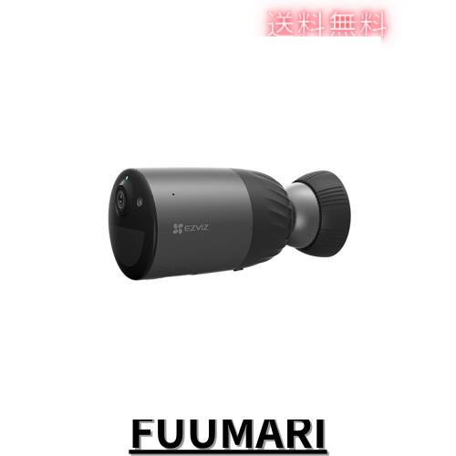 EZVIZ BC1C 4MP マグネット 工事不要 防犯カメラ 屋外対応 270日駆動 ソーラー充電可能 2K+解像度 Alexa連携 3年保証 日本語マニュアルQR