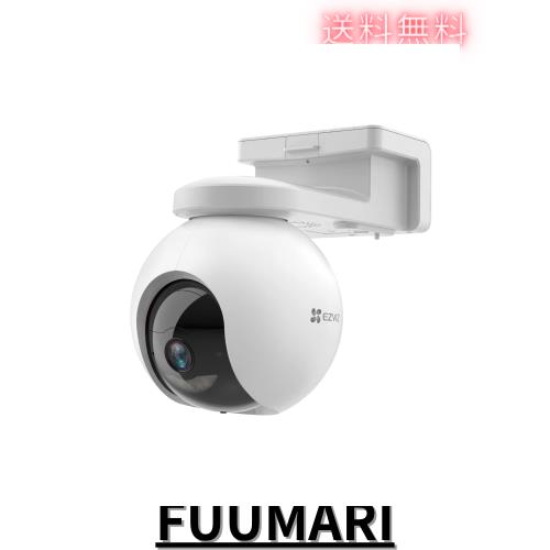 EZVIZ CB8 防犯カメラ 屋外専用 ソーラー対応 360度回転 2K解像度 AI自動追尾 工事不要 3年保証 日本仕様
