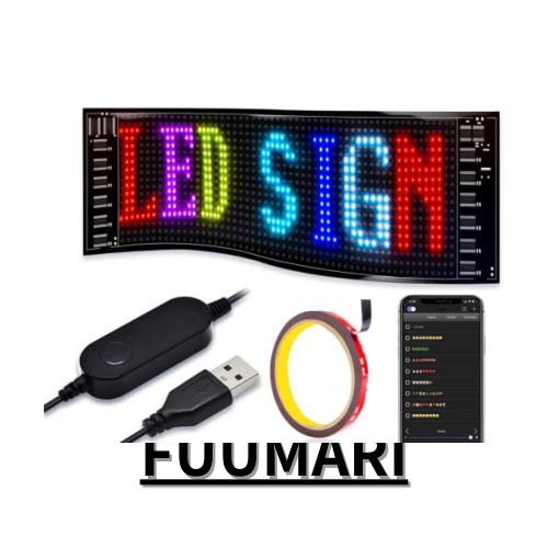 SUBORAWOS LED電光掲示板 柔軟 折りたたみ式 車載 店舗 看板 LEDサインボード 多言語？示 USB カラーサイン  スクロールメッセージボード の通販はau PAY マーケット - ふうまりストア | au PAY マーケット－通販サイト