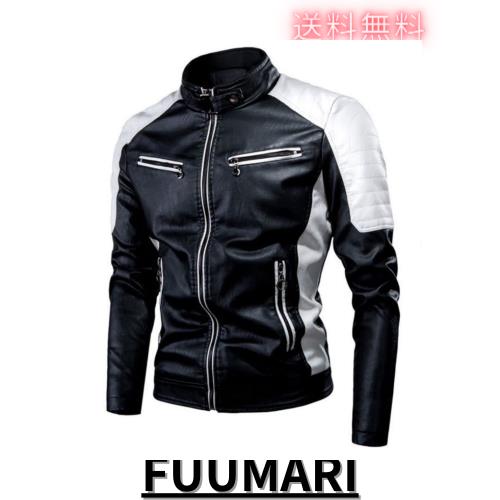 [チーアン　Ｔｉａｎｎ] バイクジャケット ライダースジャケット メンズ 革ジャン レザージャケット 防風 防寒 バイク用 ブルゾン オートの通販は 6,437円